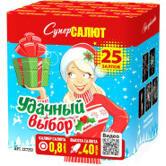 Батарея салютов Удачный выбор, 25 залпов, СС7253