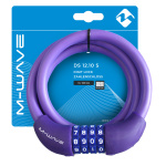 Велозамок M-Wave DS 12.10 S кодовый фиолетовый