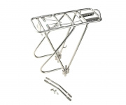 Багажник задний, алюминиевый, 24-29 регулируемый,с защитными дугами, с прижимной пружиной