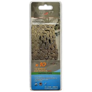 Цепь X-10, MSN-Sport, 10 скор. (116 звеньев), 1/2x 11/128 пин, Chrome-Plated,MSN-X10 (УТ00024898