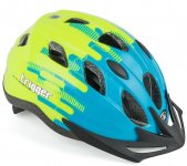 Шлем 8-9090011 с сеточкой Trigger 171Blu INMOLD подрост. 12отв. сине-неон-желтый 52-56см (10) AUTHOR