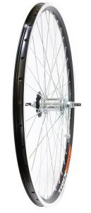 Колесо заднее 28-29" TRIX D23-28-29-black-13148 алюм. дв., втулка сталь с нож. тормозом, 1 ск, звезда 18 зуб, гайка