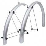 Крылья металлопластиковые AXP-53 Blk 28"х53мм серебристые AUTHOR