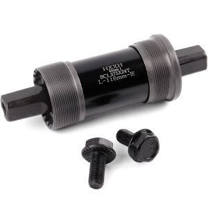 Каретка-картридж HXXH с пром.подш., под квадрат, ось 116мм, резьба 1.37* 24T, стакан 68мм, черная