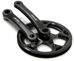 Система Prowheel CITY/FOLDING 1x1S, 42T, сталь, защита, 165, алюм, Chainline 45, кв. под 127 черн.
