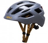 Шлем URBAN/CITY/MTB с фонариком CENTRAL Sld Mat Gry 19отв. KALI