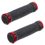 Грипсы STG HL-G202, 130 мм, черный/красный Грипсы STG HL-G202, 130 мм, черный/красный