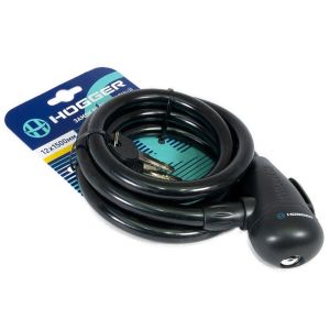 Велозамок HOGGER HG102.314 тросовый, с ключами, 12x1500 мм