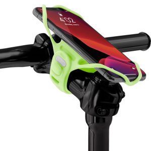 Держатель смартфона на вынос 4.7"-7.2" BONE BIKE TIE PRO 4, люминисцентный зеленый