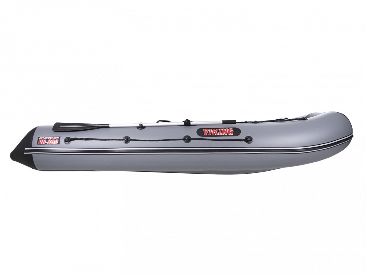 Надувная лодка POSEIDON Викинг VN-360 PRO цвет графитово-черный