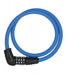 Велозамок тросовый с кодом ABUS Numerino 5412C/85см, трос 12мм, класс защиты 3/15, 300гр, голубой