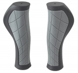 Ручки на руль H37 2-х компанент. резиновые 137мм черно-серые Ручки на руль H37 2-х компанент. резиновые 137мм черно-серые