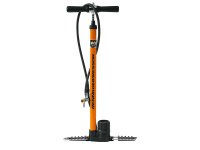 Напольный насос SKS Rennkompressor с манометром, макс. давление 16 bar, головка с рычажком, под ниппель AV/SV/DV, оранжевый