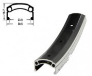 Обод 26 00-180930 H35242 двойной пистонир. с инд.износа (559х30,5/23,9х16,7мм 32отв.) черный