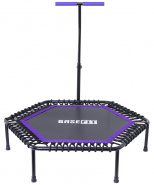 Батут Basefit TR-401 122 см с держателем, фиолетовый