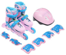 Набор Ролики раздвижные+защита,колеса PVC 64 мм, пластиковая рама 5255966