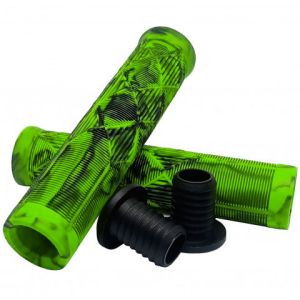 Грипсы HAEVNER HG-KRBKLG, черный/салатовый Грипсы HAEVNER HG-KRBKLG, черный/салатовый