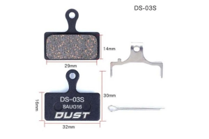 Тормозные колодки DUST DS-03S для тормозов SHIMANO XTR,XT,SLX,M985,785,666,S700 ALFINE