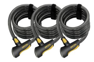 Велозамки ONGUARD Key Alike Set 185см х 12мм, набор 3 шт., 8028