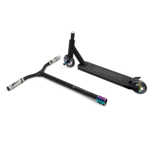 Самокат HAEVNER Klinger, черный матовый/неохром