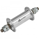 Втулка передняя JoyTech JY-765DSE, 32 отверстия, на гайках, серебристая