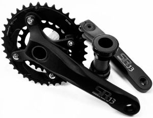 Комплект шатунов с вед. звездой, SR-13-I, 38x24T, 175 мм, Hollowtech 2, Wheel top, 1CW110001909