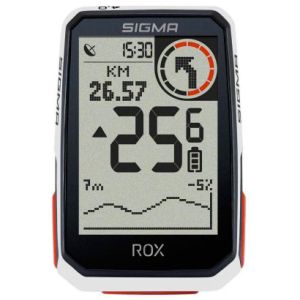 Велокомпьютер SIGMA ROX 4.0, GPS, Bluetooth, 30 функций, белый