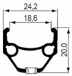 Обод 28" DRAGON-RMX 4519 REMERX