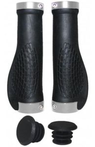 Грипсы VINCA SPORT H-G127 129 мм эргономичные серебристые Грипсы VINCA SPORT H-G127 129 мм эргономичные серебристые