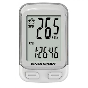 Велокомпьютер Vinca Sport V-3500, 12 функций, белый с черным