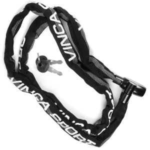 Велозамок VINCA SPORT VS 747 цепной 4*1200мм, cо светоотр.полосой