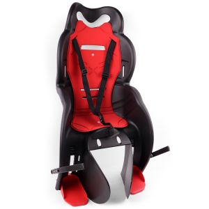 Детское велокресло HTP 930 Sanbas на багажник, черный/красный