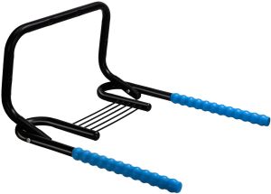 Держатель вело 00-170346 настенный ГОРИЗОНТАЛЬНЫЙ + ПОЛКА до 20кг сталь, широкий, складной