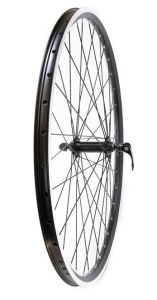 Колесо пер.20 V эксц.Втулка ал.черн./TRIX дв.фрез.черн.19.4мм 36H AV