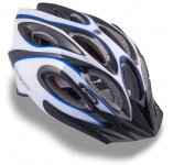 Шлем AUTHOR 8-9001264 спорт. с сеточкой Skiff 143 Blu 14отв. INMOLD сине-бело-черный 58-62см