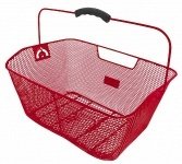 Корзина 5-431613 задняя усил. 41х31х16см сталь на багажник с ручкой красная M-WAVE
