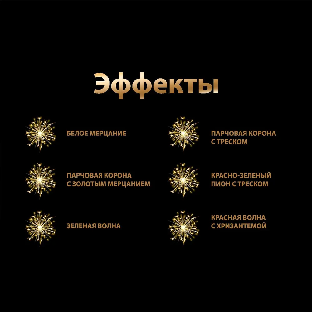 Батарея салютов ZEERGO Тайфун, 49 залпов, Z08123