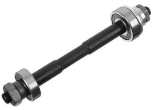 Ось задней втулки под трещотку SF-AX07(R) под эксцентрик, 3/8 x 145мм, на промподшипниках, черная