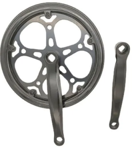 Система шатунов 52 зуба шоссейные, складн. велосипеды звезда , под квадрат,.с односторон. защитой