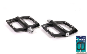 Педали HOGGER PLATFORM алюминиевые, 112x101мм, резьба 9/16", со сменными шипами, промподшипники,
