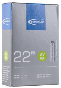 Камера SCHWALBE 22x1.00" 25/28-489 25/28-501 авто AV8A