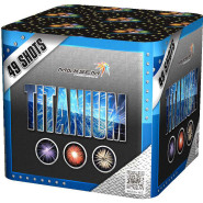 Батарея салютов MAXSEM Синий Титан / Titanium Blue, 49 залпов, SB-49-02