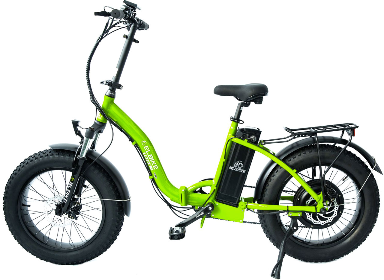 Электровелосипед ELBIKE Taiga 1 Vip C31 500W 48V 13Ah, зеленый
