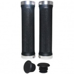 Грипсы VINCA SPORT H-G119 129 мм черный/серебристый