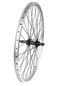 Колесо задн.24"ЖВМЗsilver(KT-122Rsilver)19/36H/Гайка/Трещ7ск/AV