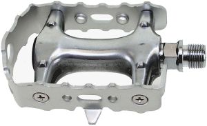 Педали 5-311024 алюм. с алюм. ободом, серебр