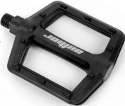 Педали 8-34200030 нейлон BMX APD-F13-Nylon широкие с отраж. ось Cr-Mo 346г черные AUTHOR