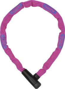 Велозамок ABUS Steel-O-Chain 5805K/75см, цепь 5мм, ключ, розовый