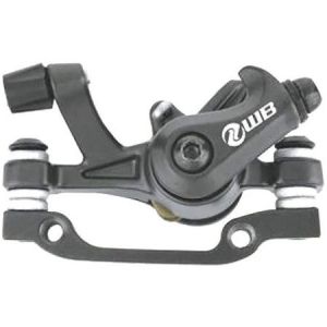 Тормоз механический дисковый SL-M400 с адаптером IS F180/R160, черный