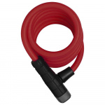 Велозамок ABUS трос 10мм, ключ, Primo 5510K/180см SCMU с кроншт, класс защиты 3/15, 508гр, красный